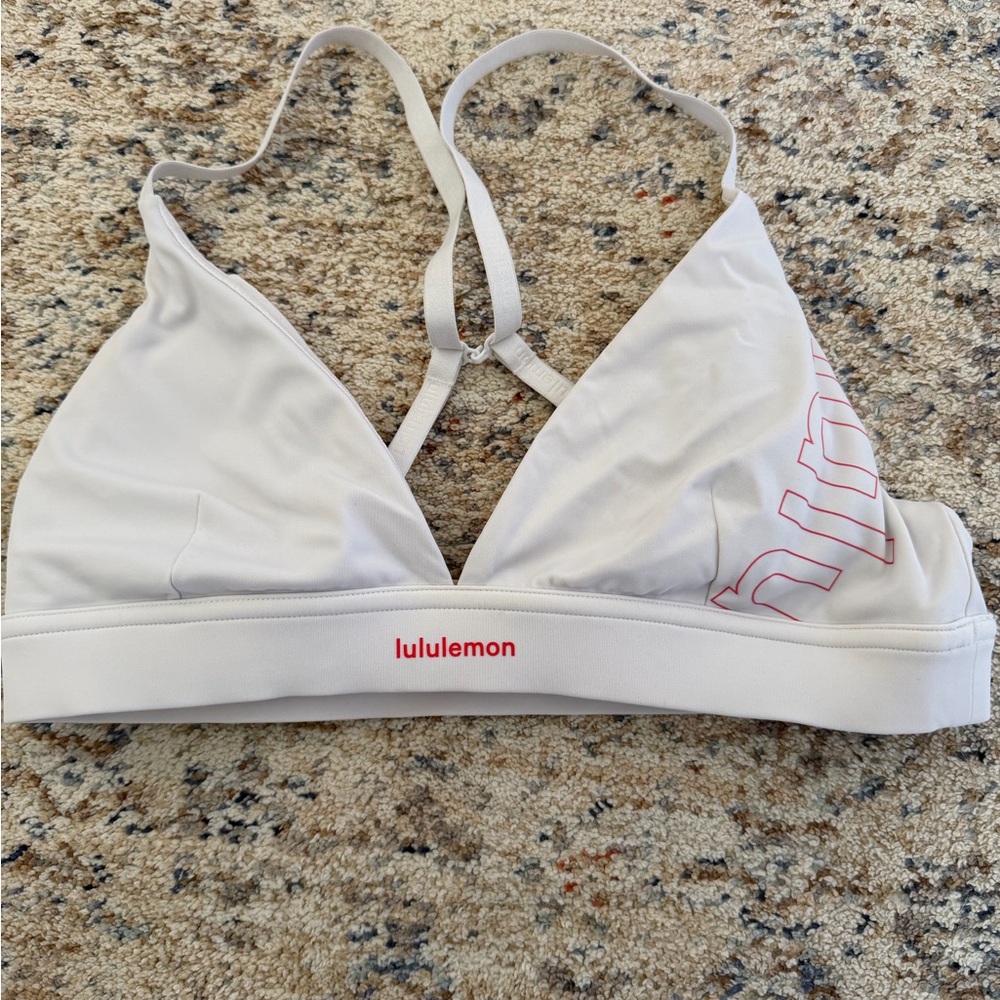 Lululemon White Sports Bra